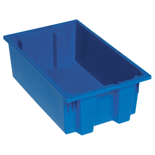 Contenants Stack & Nest, 9" x 18" x 11", Bleu Northern Industrial Supply Inc.