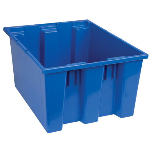 Stack & Nest Totes, 10" x 19.5" x 15.5", Blue Northern Industrial Supply Inc.