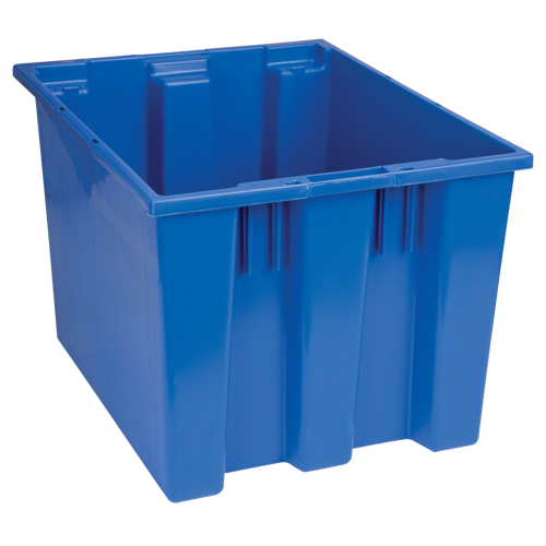 Stack & Nest Totes, 13" x 19.5" x 15.5", Blue Northern Industrial Supply Inc.