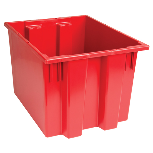 Stack & Nest Totes, 13" x 19.5" x 15.5", Red Northern Industrial Supply Inc.