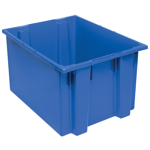 Contenants Stack & Nest, 13" x 23,5" x 19,5", Bleu Northern Industrial Supply Inc.