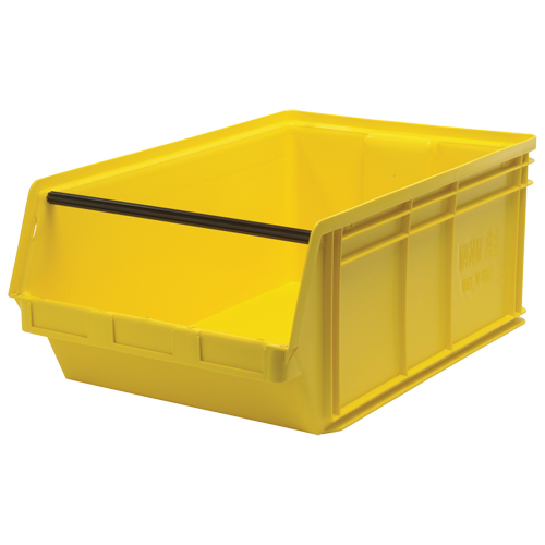 Contenants g&eacute;ants empilables, 18,375" la x 29" p x 11,875" h, Jaune Northern Industrial Supply Inc.