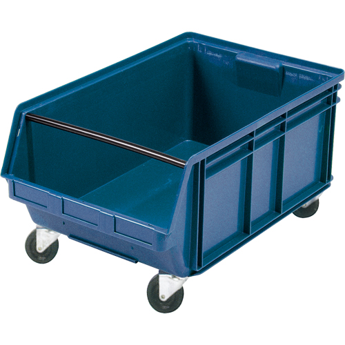 Bac g&eacute;ant empilable et mobile, 11-7/8" ha x 18-3/8" la x 29" p, Capacit&eacute; de 150 lb, Bleu Northern Industrial Supply Inc.
