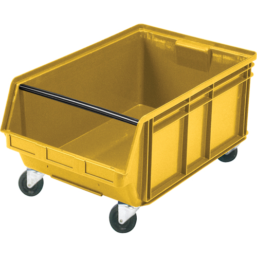 Bac g&eacute;ant empilable et mobile, 11-7/8" ha x 18-3/8" la x 29" p, Capacit&eacute; de 150 lb, Jaune Northern Industrial Supply Inc.