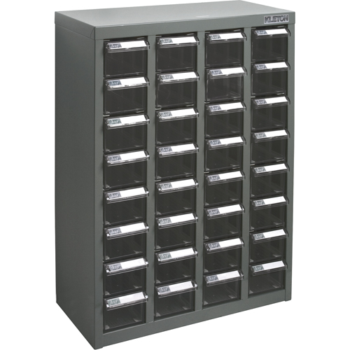 KPC-500 Parts Cabinet, Galvanized Steel, 32 Drawers, 18-1/10" x 8-7/10" x 25-3/5", Grey Northern Industrial Supply Inc.