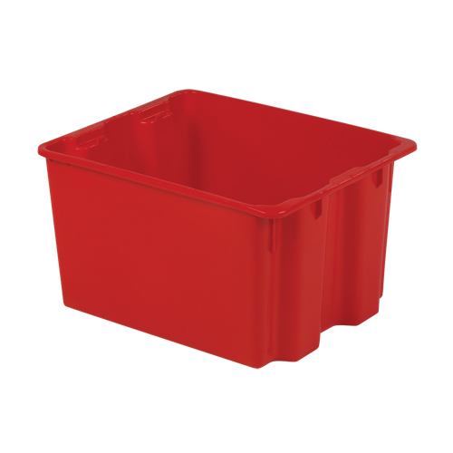 Polylewton Stack-N-Nest&reg; Containers, 12" x 21" x 17", Red Northern Industrial Supply Inc.