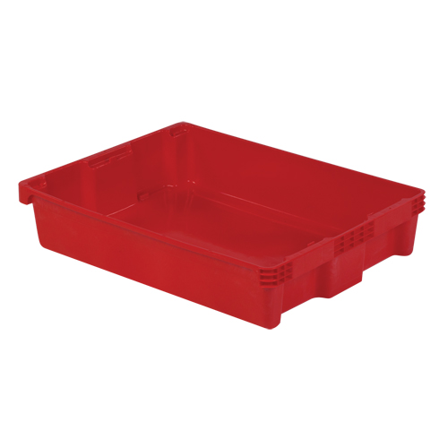 Polylewton Stack-N-Nest&reg; Containers, 6.1" x 29.6" x 22.4", Red Northern Industrial Supply Inc.
