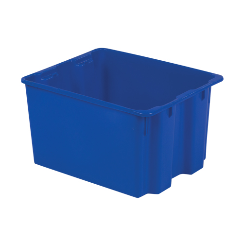 Polylewton Stack-N-Nest&reg; Containers, 12" x 21" x 17", Blue Northern Industrial Supply Inc.