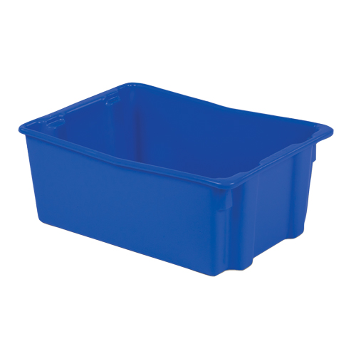 Polylewton Stack-N-Nest&reg; Containers, 10.5" x 26.1" x 18.7", Blue Northern Industrial Supply Inc.