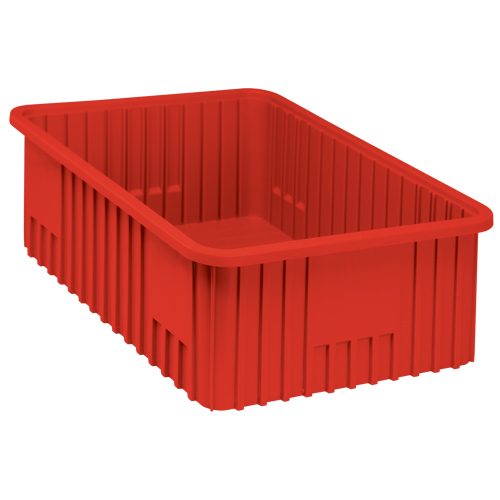 Divider Box&reg; Containers, Plastic, 22.5" W x 17.5" D x 8" H, Red Northern Industrial Supply Inc.