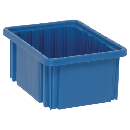 Contenants Divider Box, Plastique, 10,9" la x 8,3" p x 5" h, Bleu Northern Industrial Supply Inc.