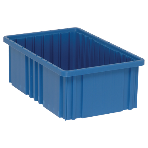 Contenants Divider Box, Plastique, 16,5" la x 10,9" p x 6" h, Bleu Northern Industrial Supply Inc.
