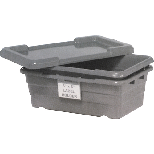 Bacs empilables en crois&eacute;, 16" la x  p x 8,5" h, Gris Northern Industrial Supply Inc.