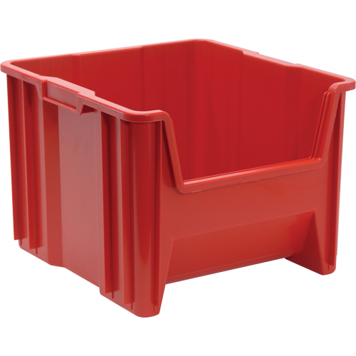 Contenants &agrave; empiler g&eacute;ants, 16,5" la x 17,5" p x 12,5" h, Rouge Northern Industrial Supply Inc.