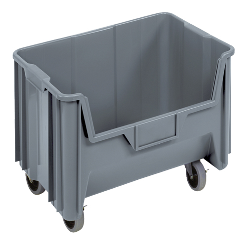 Bac g&eacute;ant mobile empilable, 12-7/16" ha x 19-7/8" la x 15-1/4" p, Capacit&eacute; de 250 lb, Gris Northern Industrial Supply Inc.