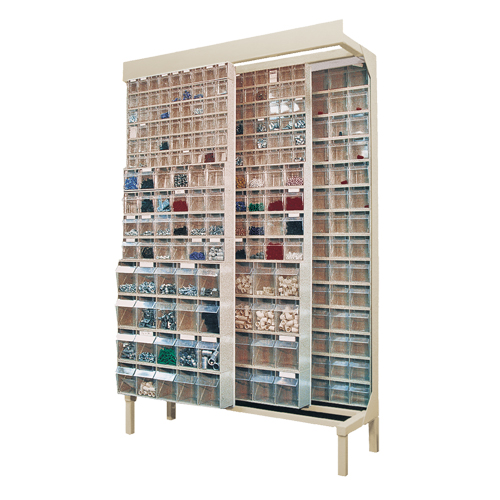 Free-Standing Tip-Out Bins Slider System, 48" W x 18" D x 77" H, 180 Drawers Northern Industrial Supply Inc.