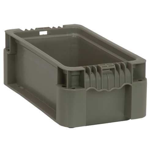 Contenant pliable et empilable, 7" la x 12" p x 5" h, Gris Northern Industrial Supply Inc.