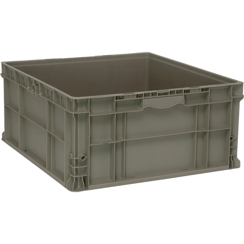 Contenant empilable, 22,5" la x 22,5" p x 11" h, Gris Northern Industrial Supply Inc.