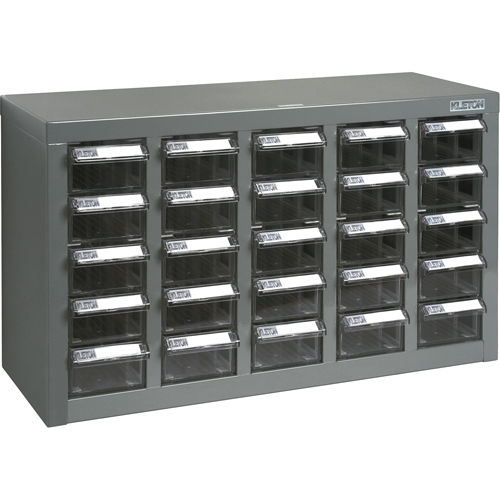 Casiers pour pi&egrave;ces KPC-600, Acier galvanis&eacute;, 25 tiroirs, 23-1/10" x 8-7/10" x 13-4/5", Gris Northern Industrial Supply Inc.