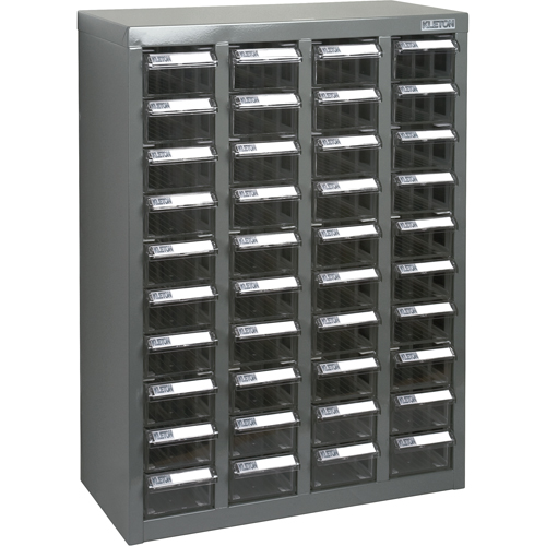 KPC-600 Parts Cabinet, Galvanized Steel, 40 Drawers, 18-3/10" x 8-7/10" x 25-3/10", Grey Northern Industrial Supply Inc.