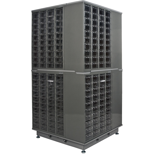 KPC-600 Parts Cabinet, Galvanized Steel, 40 Drawers, 18-3/10" x 8-7/10" x 25-3/10", Grey Northern Industrial Supply Inc.