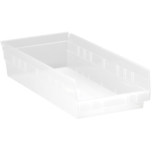 Bacs de rangement pour tablettes, 8-3/8" la x 4" H x 17-7/8" p, Transparent, Capacit&eacute; 40 lb Northern Industrial Supply Inc.