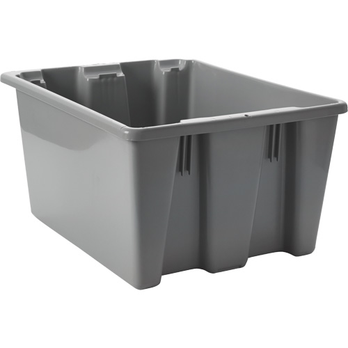 Caisse-palette empilable et emboîtable, 10" x 15,5" x 19,5", Gris Northern Industrial Supply Inc.