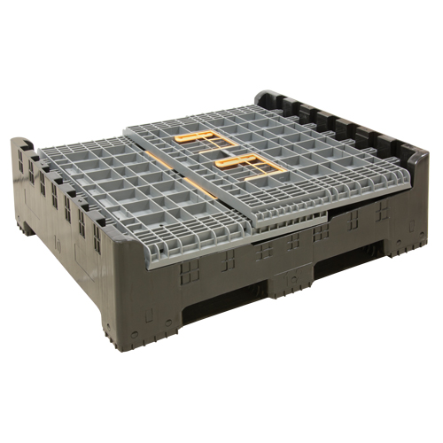 Contenant de vrac pliable, 47,2" lo x 39,4" la x 39,4" h, Gris Northern Industrial Supply Inc.