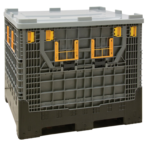 Contenant de vrac pliable, 47,2" lo x 39,4" la x 39,4" h, Gris Northern Industrial Supply Inc.