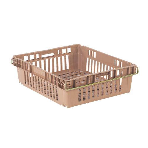 Contenant en plastique empilable Stack-N-Nest pour l'agriculture, 20,3" x 24" x 6,8", Beige Northern Industrial Supply Inc.
