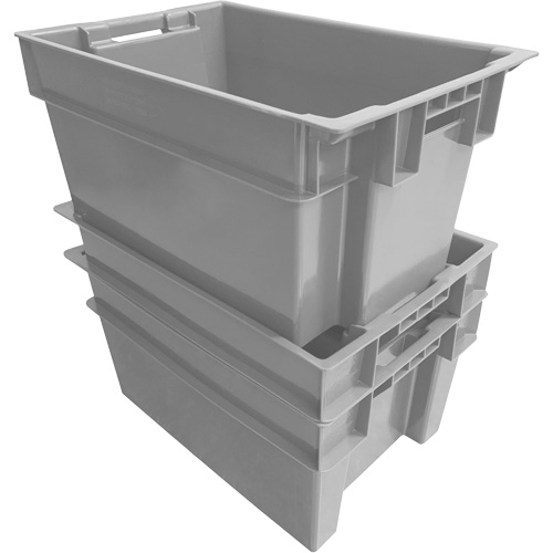 Contenant Stack & Nest, 16" la, 12" h x 24" p, Gris Northern Industrial Supply Inc.