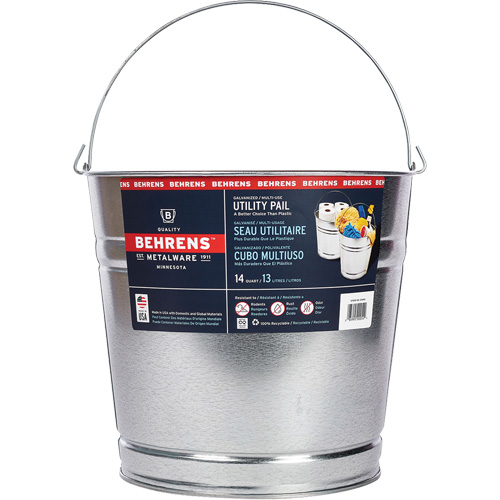 Seau, Acier galvanis&eacute;, 13 L Northern Industrial Supply Inc.
