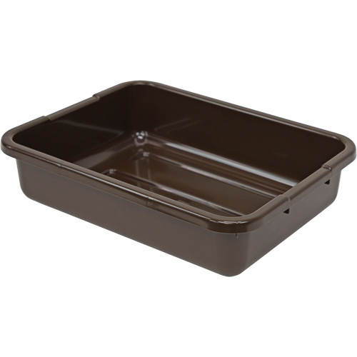 All-Purpose Ribbed-Bottom Storage Tub, 5" H x 15" D x 21" L, Plastic, Brown Northern Industrial Supply Inc.