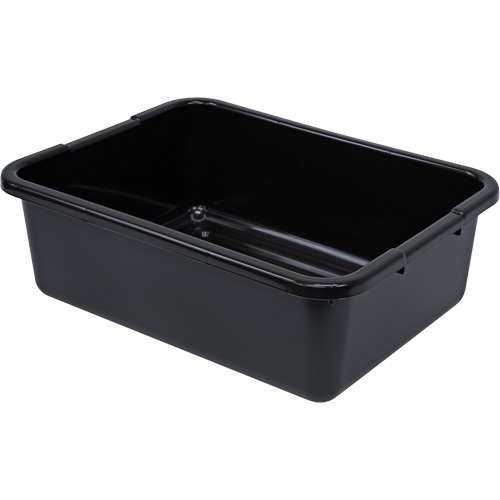 All-Purpose Ribbed-Bottom Storage Tub, 7" H x 15" D x 21" L, Plastic, Black Northern Industrial Supply Inc.