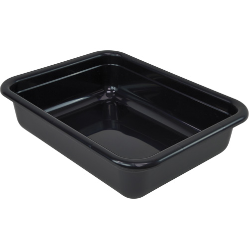 Bac d'entreposage tout usage &agrave; fond plat, 5" ha x 17" p x 22" lo, Plastique, Noir Northern Industrial Supply Inc.