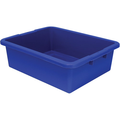 Bac d'entreposage tout usage &agrave; fond rainur&eacute;, 7" ha x 17" p x 22" lo, Plastique, Bleu Northern Industrial Supply Inc.