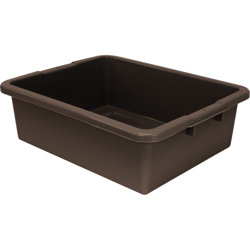 All-Purpose Ribbed-Bottom Storage Tub, 7" H x 17" D x 22" L, Plastic, Brown Northern Industrial Supply Inc.