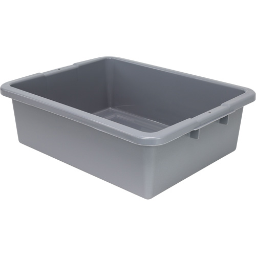Bac d'entreposage tout usage &agrave; fond rainur&eacute;, 7" ha x 17" p x 22" lo, Plastique, Gris Northern Industrial Supply Inc.