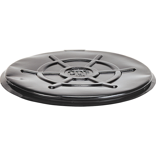 Couvercles protecteurs pour barils, Dessus ouvert, Convient aux 55 gal. US (45 gal. imp.), Noir Northern Industrial Supply Inc.