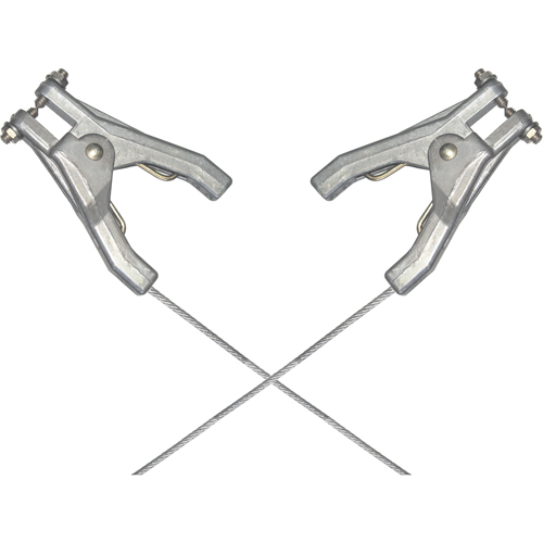 Heavy-Duty Bonding & Grounding Wire Assemblies - Two Hand Clamp Connectors Northern Industrial Supply Inc.