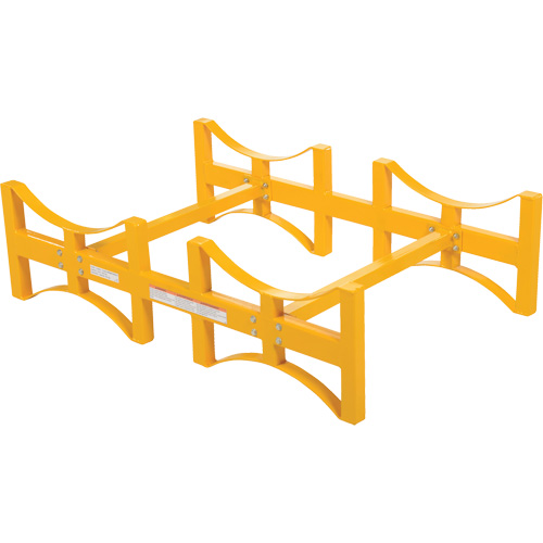 Porte-barils empilable en acier, 2 barils, Capacit&eacute; de 1600 lb, 45-1/2" la x 29-7/8" p x 12-3/4" h Northern Industrial Supply Inc.