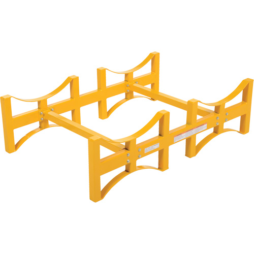 Porte-barils empilable en acier, 2 barils, Capacit&eacute; de 1600 lb, 45-1/2" la x 29-7/8" p x 12-3/4" h Northern Industrial Supply Inc.