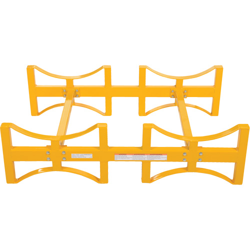 Porte-barils empilable en acier, 2 barils, Capacit&eacute; de 1600 lb, 45-1/2" la x 29-7/8" p x 12-3/4" h Northern Industrial Supply Inc.