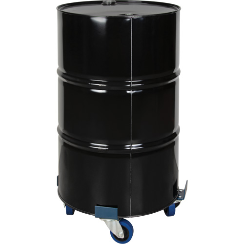 Drum Dolly, Steel, 1400 lbs. Capacity, 24" Diameter, Blue Elastic Casters Northern Industrial Supply Inc.