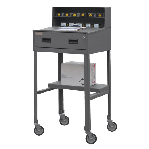 Shop Desk, 23" W x 20" D x 47-3/4" H, Grey Northern Industrial Supply Inc.