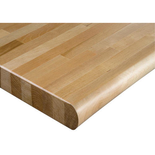 Laminated Hardwood Workbench Top, 48" W x 30" D, Bullnose Edge, 1-3/4" Thick Northern Industrial Supply Inc.