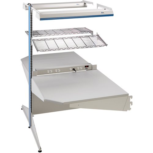 Arlink Preconfigured Workstation, 36" W x 56" D x 84" H, Double Sided Corner Add-On Northern Industrial Supply Inc.