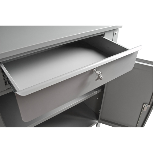 Pupitre d'atelier de style armoire, 34-1/2" la x 30" p x 53" h, Gris Northern Industrial Supply Inc.