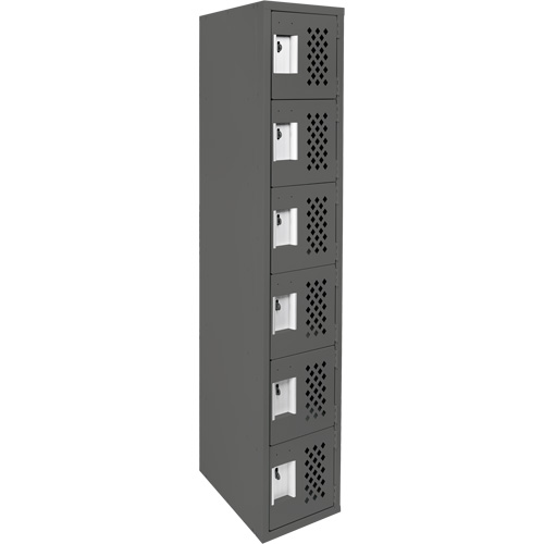 Petits casiers &eacute;conomiques assembl&eacute;s et perfor&eacute;s Clean Line, 6 niveaux, 18" x 72" x 12", Acier Northern Industrial Supply Inc.