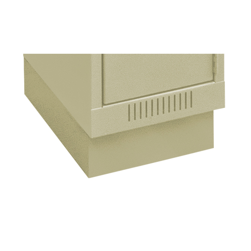 Base en retrait pour casiers &eacute;conomiques Clean Line, 1 Blocs, 4" lo x 12" la x 18" p, Beige, Acier Northern Industrial Supply Inc.
